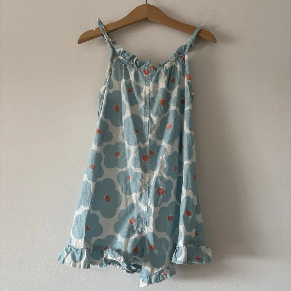 Little Co. by Lauren Conrad Boho daisy Floral print Romper Shorts Size 5 Girls‎